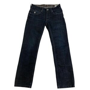 Guess Premium denim Lincoln Slim Straight style dark blue men’s jeans size 29R